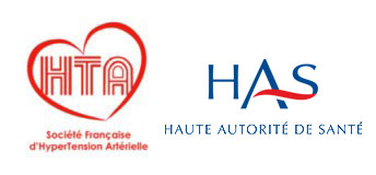Logo Société Francaise d'Hypertension Artérielle & logo de la Haute Autorité de Santé